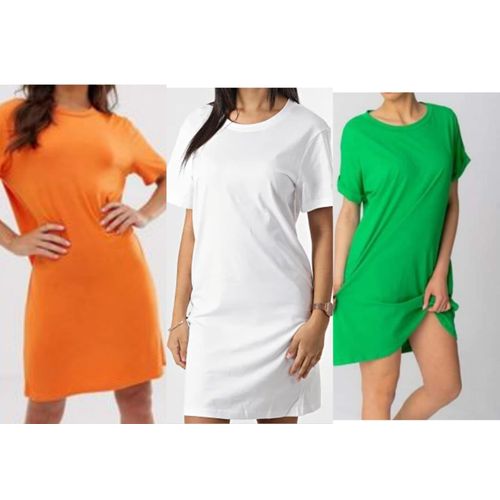 A4 Fashion Lots de 03 tee shirts robe coton cour rond Prix pas cher Jumia CI