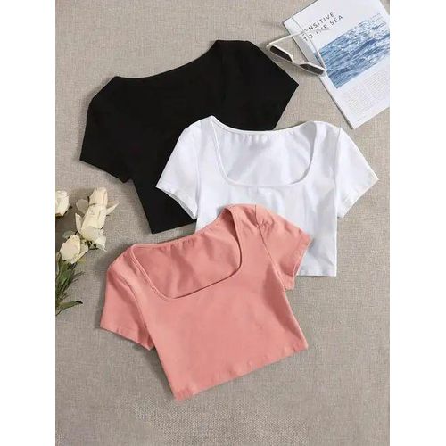 Fashion 3 TOPS HAUT EN COTON