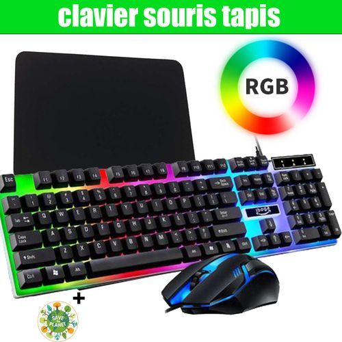 Pack Clavier souris RGB Suspension Luminous 832