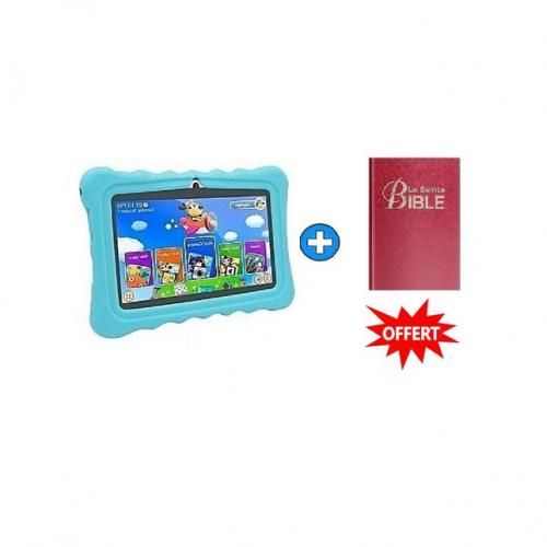 Tablette Éducative - 7 Pouces - 4 GB Ram - 64GB Rom - Android + BIBLE  OFFERT-IVO 7 Yellow GARANTIE 6 MOIS
