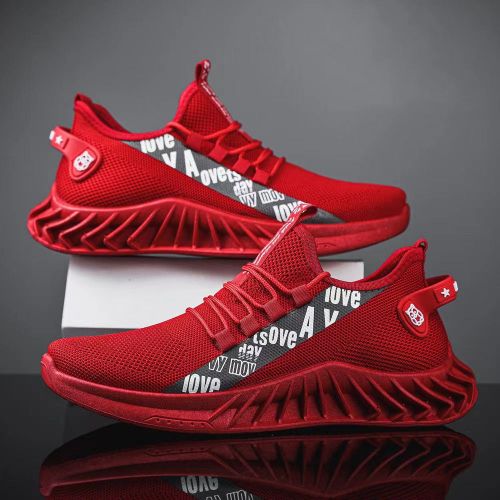 product_image_name-Fashion-Baskets Sport Sneakers Class Pour Homme -BL81- Rouge-1