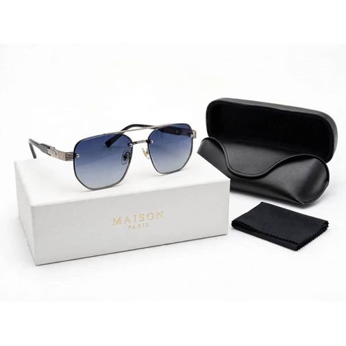 Generic Lunettes de soleil homme élégantes avec étui et chiffon - image 3