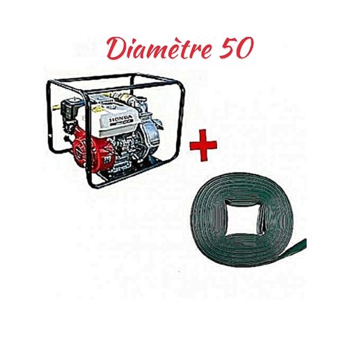 product_image_name-Honda-Motopompe - Blanc /rouge + Tuyau De Refoulement 50 Mettre-1