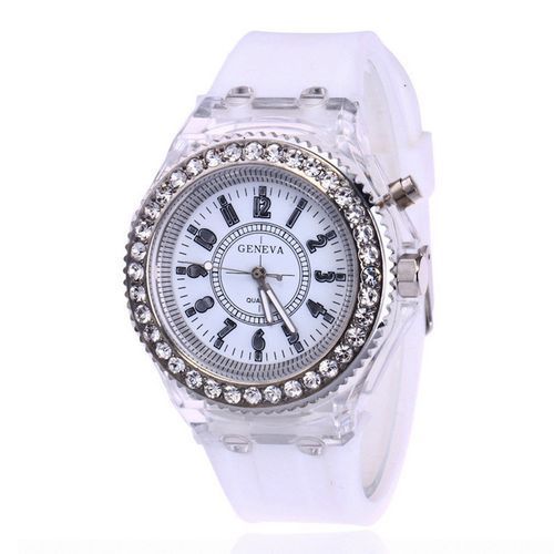Fashion Montre A Quartz Cadran Lumineux Blanc Prix pas cher