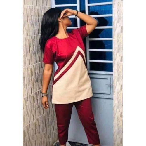 Fashion Enble Tunique Femme Manche Courte Rouge Prix pas cher Jumia CI