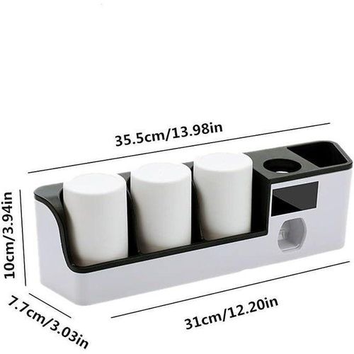 product_image_name-Generic-Chic support mural pour brosse à dents, stérilisateur UV, organiseur de brosse à dents, support de tête de brosse à dents, noir, taille unique-5