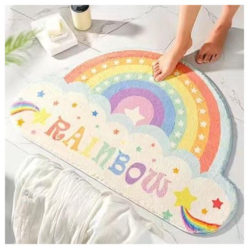 product_image_name-Generic-Tapis De Sol En Porcelaine Arc-en-ciel, Paillasson Pour Maison, Hôtel, Bureau, Décoration De Sol, Antidérapant, Facile à Nettoyer-1