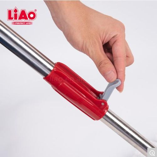 product_image_name-Liao-Tornado Mop T130034 - Kit de Nettoyage Professionnel - Seau avec Essoreur en Acier Inoxydable - Système Rotatif "2-Way Drive" - Pour Sols, Parquets et Fenêtres - Rouge-6