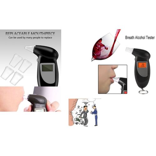 Alcohol Tester Portable Digital - LCD - sans contact - alcootest