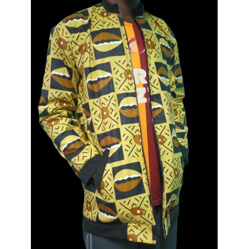 Blouson en pagne best sale