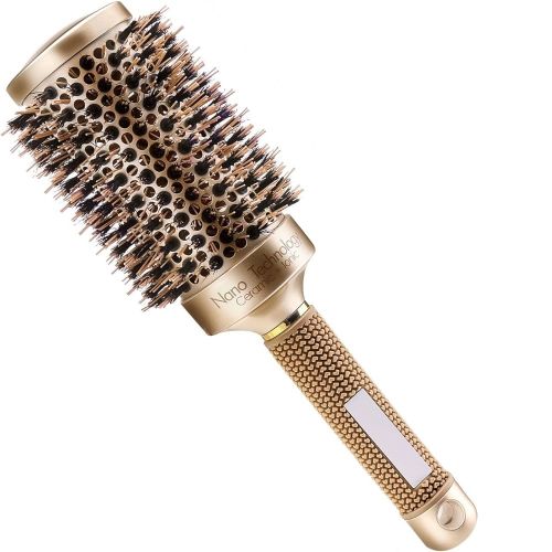 product_image_name-Generic-Brosse à Cheveux Ronde Ionique En Céramique Nano-Thermique - En Poils De Sanglier Pour Brushing #53-1