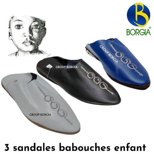 Generic 3 Paires Sandale Babouche Garcon Simili Prix pas cher Jumia CI