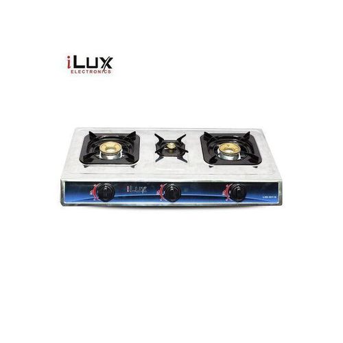 product_image_name-Ilux-Cuisinière à Gaz - Allumage Automatique - Réchaud 3 Feux -1