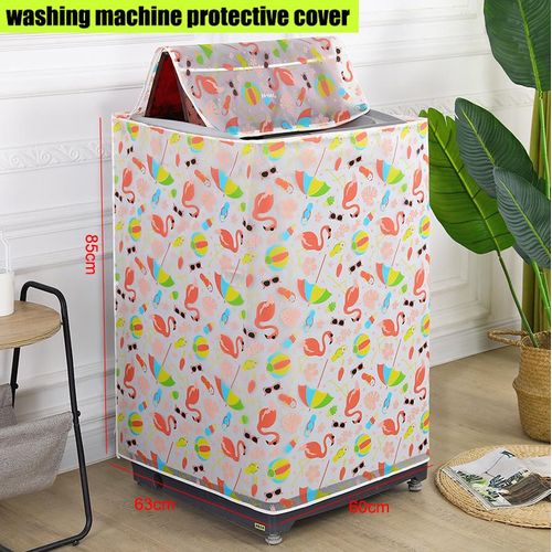 product_image_name-Generic-Housse de lave-linge à pulsateur zippée, housse de protection pour lave-linge à chargement par le haut, étanche/anti-soleil et anti-poussière/housse pour lave-linge/sèche-linge - 60*63*85 cm-1