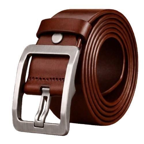 Generic Ceinture en cuir - Double face Noir - Marron (Variant)