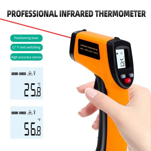 Thermomètre infrarouge Pistolet à température infrarouge laser