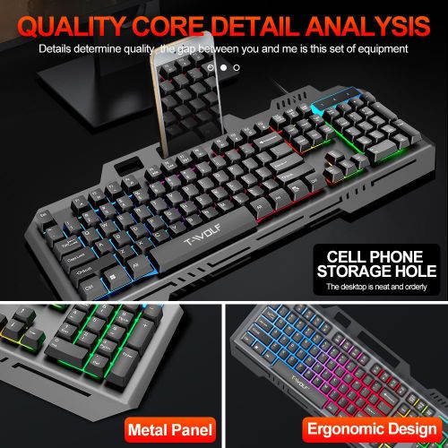 Generic Clavier à Membrane Filaire T16 – Clavier Gaming Rétroéclairé - image 3