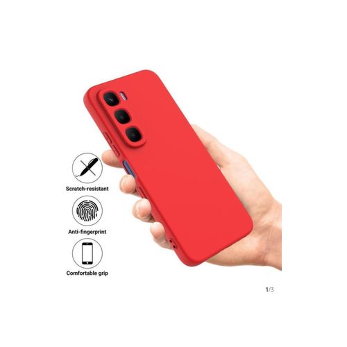 Generic Coque en silicone compatible Infini Hot 60 pro plus + anti choc  rouge
