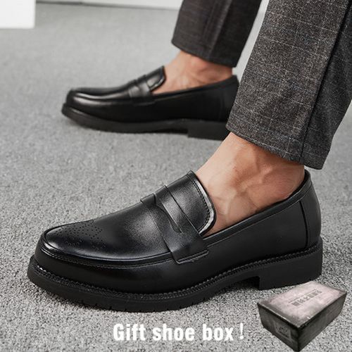 Soulier Elégant Pour Homme - Chaussures en Cuir Couleur Noir