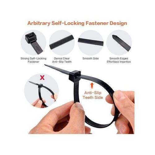 product_image_name-Generic-TOP QUALITé-LOT DE 100 SERRE CABLES- EN NYLON- COLLIER DE SERRAGE-ATTACHES ZIP-CABLES-TUYAUX-FILS- 2.5MMX100MM-1