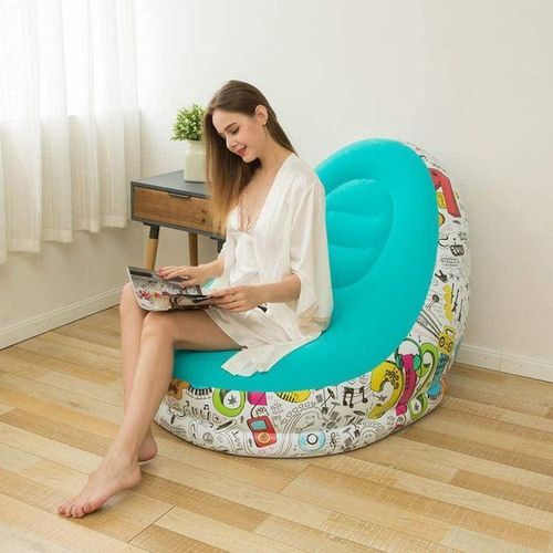 product_image_name-Generic-Canapé-lit Et Poufs Pose Pied Gonflable + pompe électrique gratuite-4