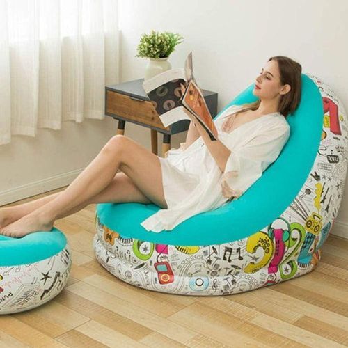 product_image_name-Generic-Canapé-lit Et Poufs Pose Pied Gonflable + pompe électrique gratuite-5