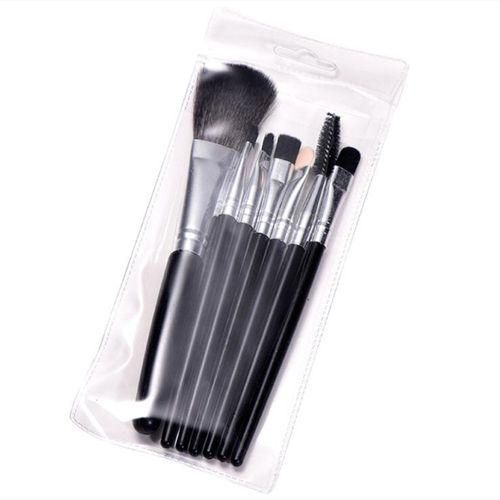 Generic 7Pcs Portable Makeup Brushes Set Eye Shadow Foundation Powder Eyelash Eyebrow Lip