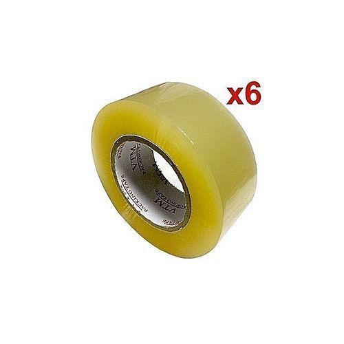 Generic Lot De 6 Rouleaux De Scotch Jaune - Rouleau De 30m X 48mm, Forte  Adhésion - Prix pas cher