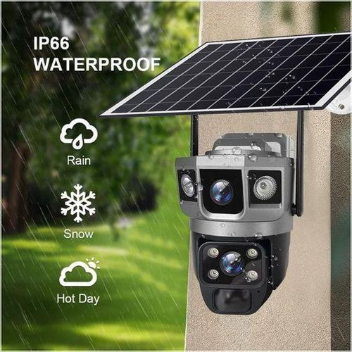 product_image_name-Generic-Camera Surveillance Wifi Exterieure Sans Fil 4K 12MP - Solaire PTZ 355° AI Détection Humaine - 3 Objectifs-3