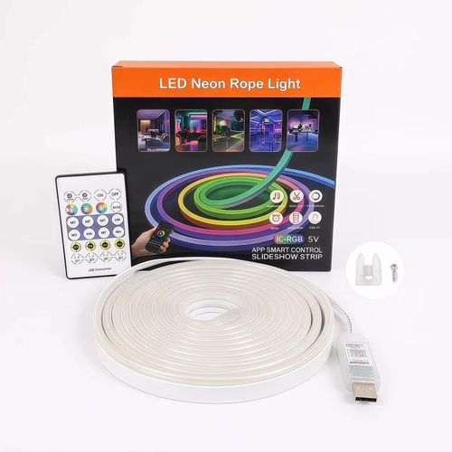 Generic Ruban LED Néon RGB 10m - Contrôle App & Télécommand - image 4