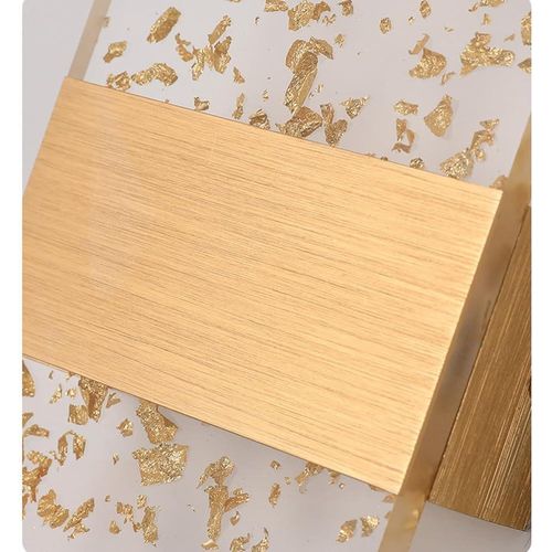 product_image_name-Generic-Lampe murale feuille d'or LED, Lampe murale de chevet chambre, Luminaire couloir d'hôtel-5