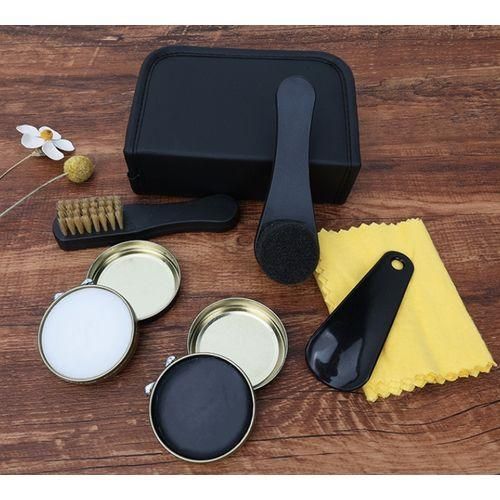 product_image_name-Generic-Kit De Cirage à Chaussures, Kit D'entretien Propre Et Brillant, Emballage Portable 6 En 1, Noir-6