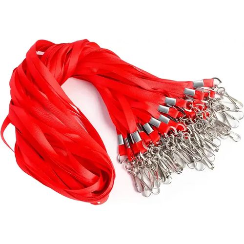 product_image_name-Generic-Porte-carte De Travail Badge Avec Corde Rouge Grand Taille _ Paquet De 50 Pcs-3