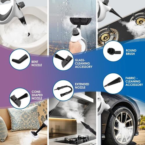 product_image_name-TodyJeyHo-Nettoyeur à vapeur portatif sous pression avec 9 accessoires, vapeur portable pour le nettoyage, nettoyeur à vapeur pour utilisation domestique, vapeur pour le nettoyage de la voiture, des meubles, du sol (Gris)-3