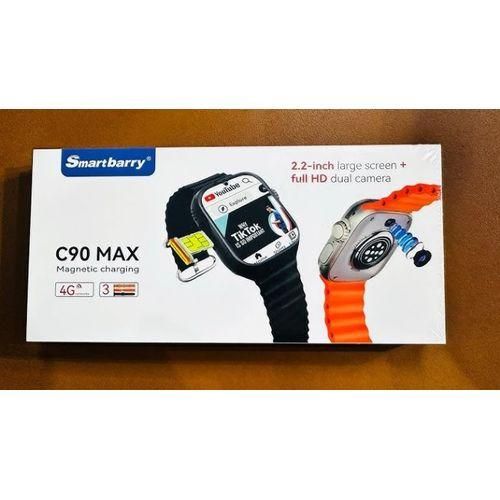 SmartBerry Montre Connectée C90 Max 4G Avec Carte Sim Intégré