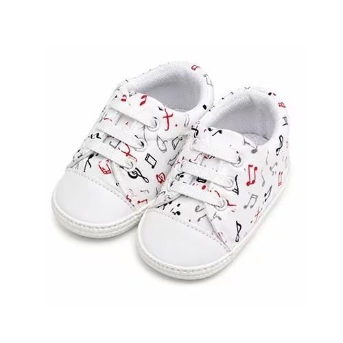 Fashion Chaussures bébé motif musique - Multicolore