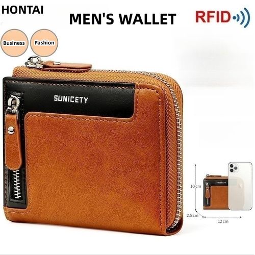 New Fashion Porte Feuille Homme Luxe Foldable Leather Men