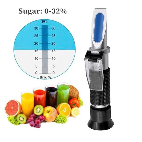 Generic Réfractomètre à Main Brix 0-32% Réfractomètre à Sucre Brix Avec ATC  Réfractomètre à Sucre Pour Jus De Fruit Pour Jus De Fruits Liquides  Apiculteurs Miel Condensation Lait Huiles Végétales - Prix