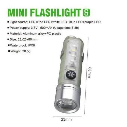 Generic Puissant mini Lampe de poche LED 3LED fluorescente Camping rechargeable - image 5