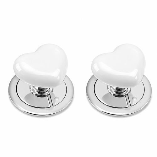 Generic Lot de 2 Presseur De Toilettes En Forme De Cœur