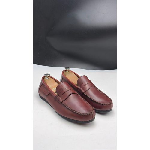 Fashion baladeuse homme en cuir-marron
