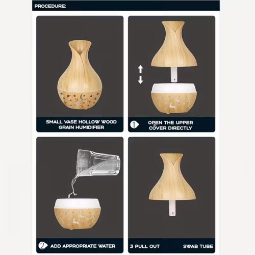 product_image_name-addigoes-Humidificateur d'air USB 200ML, Connexion par prise USB, Forme Élégante, Diffuseur d'arômes, Humidificateur d'aromathérapie Portable pour Chambre, Salon, Entreprise, École, Bureau et Chambre d'enfants (Bois)-6