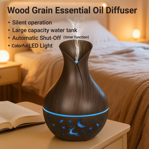 product_image_name-addigoes-Humidificateur d'air USB 200ML, Connexion par prise USB, Forme Élégante, Diffuseur d'arômes, Humidificateur d'aromathérapie Portable pour Chambre, Salon, Entreprise, École, Bureau et Chambre d'enfants (Bois)-8