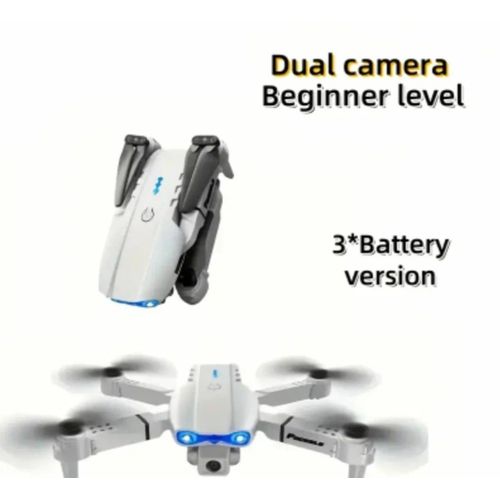 Generic E99 Drone Pliable avec Système Anti-Obstacles et Double Caméra HD