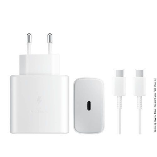 Samsung Chargeur Samsung 45W TRAVEL ADAPTER TYPE C BLANC - Prix pas cher