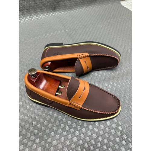 product_image_name-Fashion-Chaussures - Baladeuse Tendance pour Homme - Revêtement style cuir résistant - Maron - Confort & Style-2