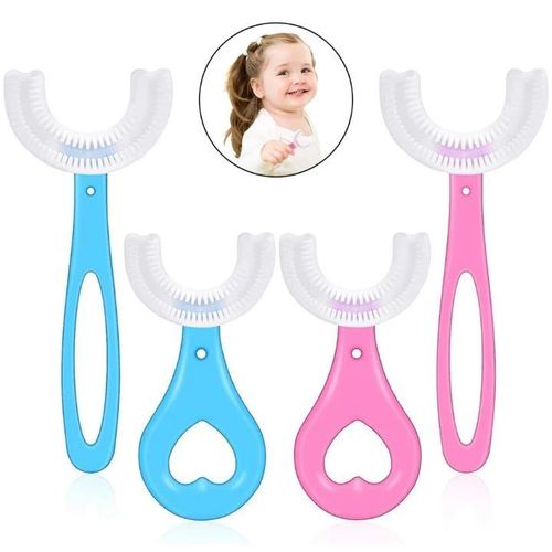 product_image_name-Generic-Brosse à dents manuelle ultra douce en silicone en forme de U pour bébé (2 à 6 ans).Facilitez le brossage de vos enfants dès aujourd’hui. Vos enfants s’amusent tout en prenant soins de leurs dents.-2