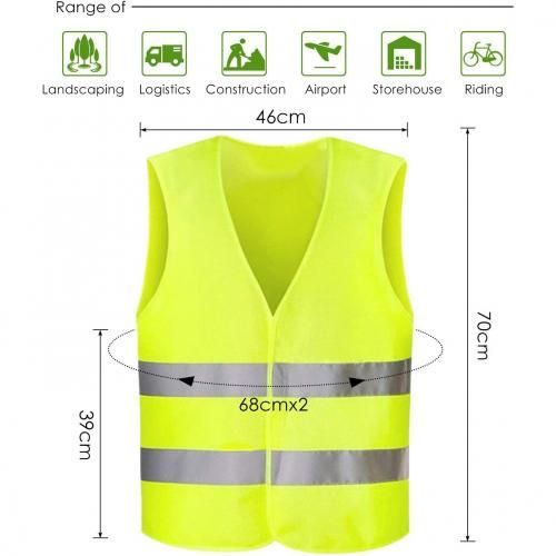 Generic Chasuble Gilet Haute Visibilité Pour Chantier Ou En Automobile -  Prix pas cher