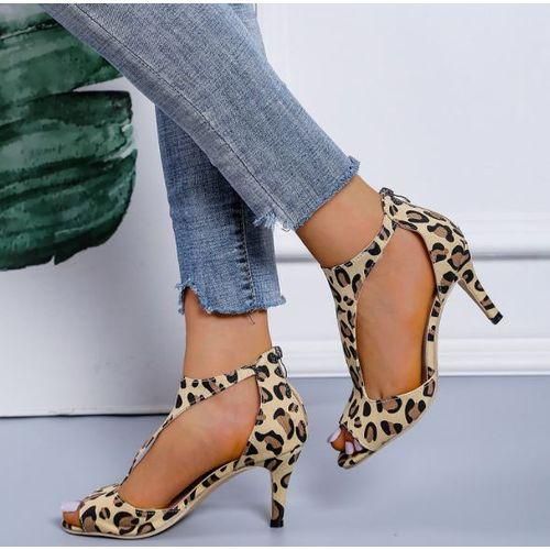 Fashion Mode Simple Sac Fermeture clair Talon Sandales Bouche