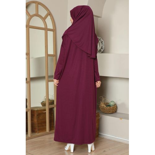 MEDIPEK Robe de prière 1 pièce facile à enfiler - Prune - image 2